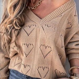 Sweetheart Sweater New Without Tags